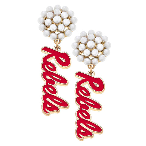 Rebels Pearl Cluster Earrings