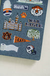 Embroidered Auburn Hardcover Notebook