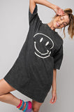 Smiley Face T-Shirt Dress