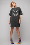 Smiley Face T-Shirt Dress