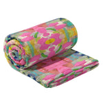 Pink Paradise Fleece Blanket - Laura Park