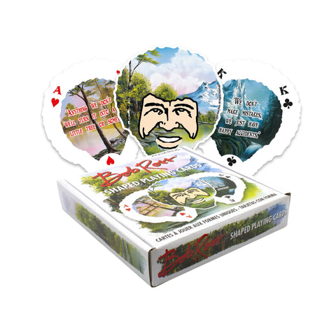 Bob Ross Shaped Playing Cards