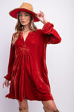 Soft Velvet Tunic Dress