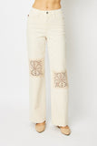 Crochet Patch Pants - Judy Blue