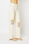 Crochet Patch Pants - Judy Blue