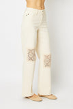 Crochet Patch Pants - Judy Blue