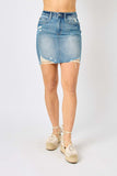 Distressed Denim Skirt - Judy Blue