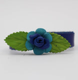 Leather Rose Bracelet