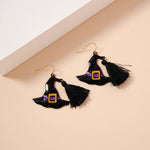 Witch Hat Tassels Earrings