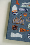 Embroidered Auburn Hardcover Notebook