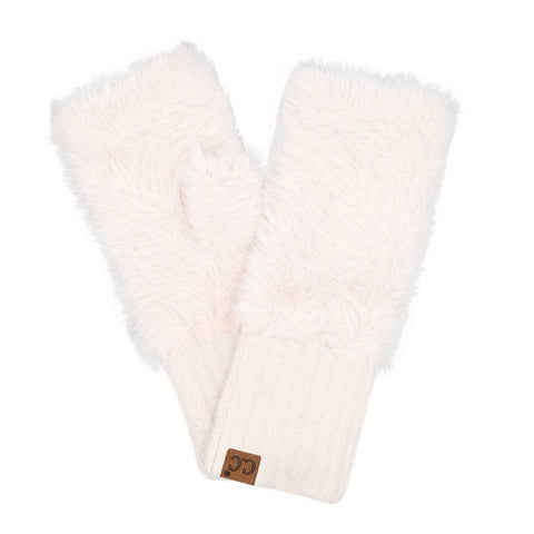 Faux Fur Fingerless Glove