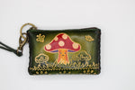 Leather Mushroom Wristlet