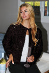 Holiday Sequin Furry Jacket