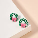 Christmas Wreath Earrings