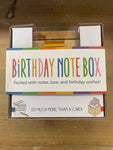 Birthday Note Box