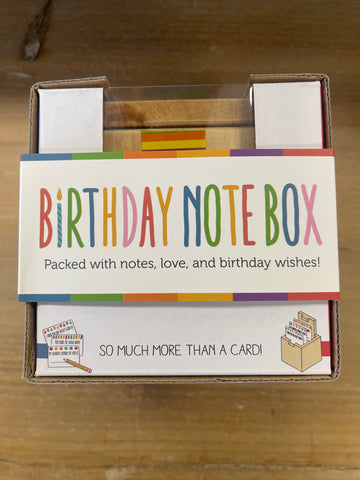 Birthday Note Box