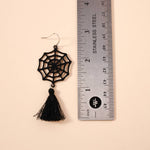 Spider Web & Fringe Earrings