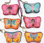 Leather Butterfly Wristlet