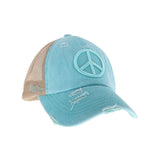 Peace Sign Pony Hat