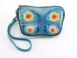 Leather Butterfly Wristlet