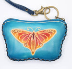 Leather Butterfly Wristlet