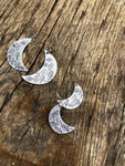 Wildflower Moon earrings in silver earrings, large