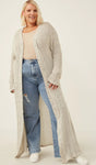 Knit Side Slit Duster