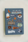 Embroidered Auburn Hardcover Notebook