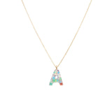 Sophie Glitter Initial Necklace