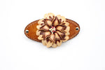 Leather Flower Hair Accessory