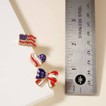 USA Flag Earrings Set