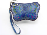 Leather Butterfly Wristlet