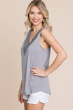 Lace Neckline Tank