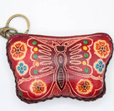 Leather Butterfly Wristlet