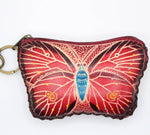 Leather Butterfly Wristlet