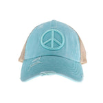 Peace Sign Pony Hat