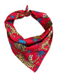 Tiger Print Bandana - Red