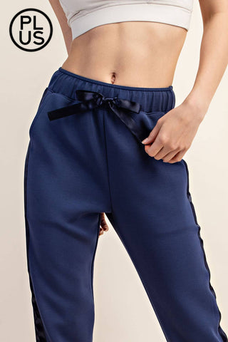 Jogger With Satin Detail