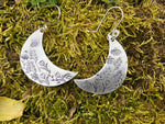 Wildflower Moon earrings in silver earrings, large