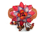 Leather Flower Hair Accessory