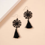 Spider Web & Fringe Earrings