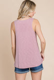 Lace Neckline Tank