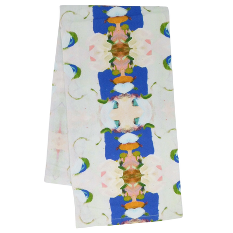 Monet's Garden Navy Tea Towel - Laura Park