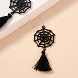 Spider Web & Fringe Earrings