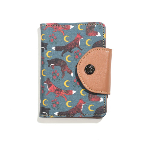 Moonlit Frolic Fox Snap Wallet