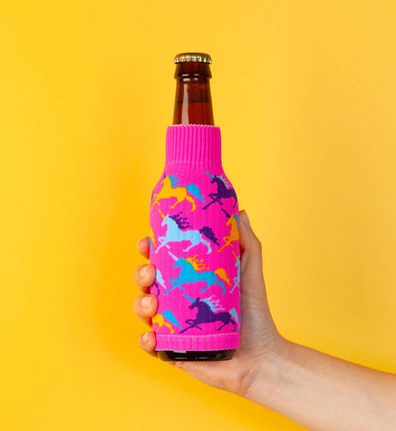 Unicorn FREAKER | knit Beverage Koozie